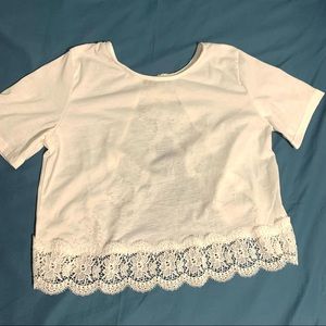 Open Back Lace Top Shein Medium